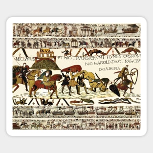 THE BAYEUX TAPESTRY William at Mont Saint-Michel ,Harold Rescuing Knights from Quicksand Magnet